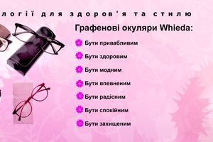 Графенові окуляри Whieda: Високі технології для здоров'я та стилю фото