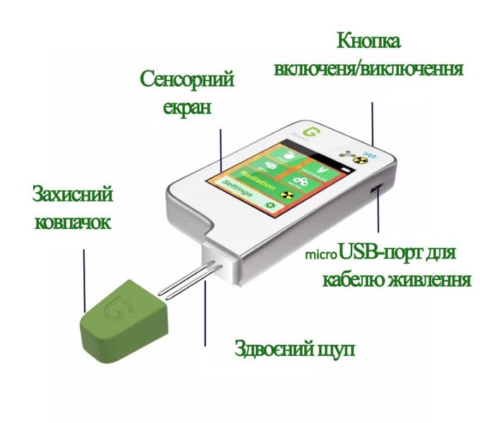 Дозиметр-радіометр, Нітрат-Тестер GreenTest ECO 6 + Риба GreenTest ECO 6-1 фото