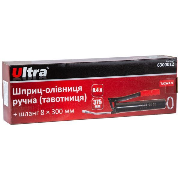 Шприц-оливниця ручний (тавотниця) 0.4л ULTRA (6300012) 6300012 фото