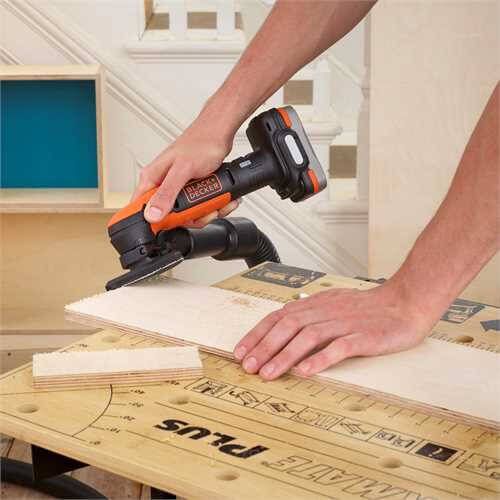 Шлифмашина вибрационная аккумуляторная BLACK+DECKER BDCDS12N BDCDS12N фото