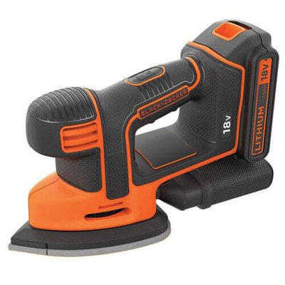 Шлифмашина вибрационная аккумуляторная BLACK+DECKER BDCDS18 BDCDS18 фото