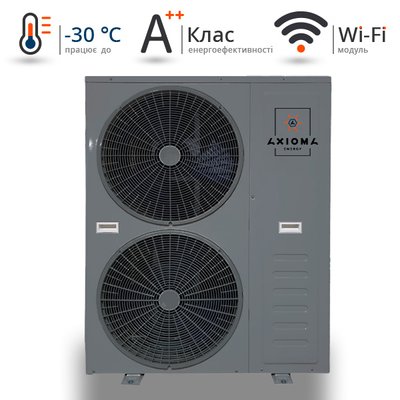 Тепловий насос Invertor + EVI моноблок, 18кВт 230В, модель - AXHP-EVIDC-18M, AXIOMA energy AXHP-EVIDC-18M фото