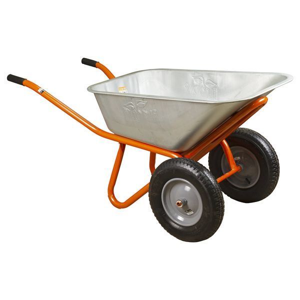 Тачка будівельна двоколісна 100л 320кг колесо 15" FLORA (5056714) 5056714 фото