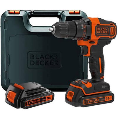 Дрель-шуруповерт аккумуляторная BLACK+DECKER BDCDD186KB BDCDD186KB фото