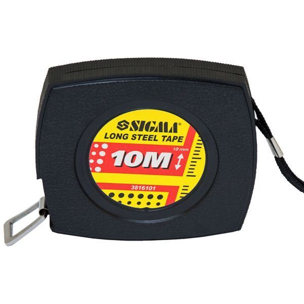 Рулетка сталева стрічка 10м&times;10мм SIGMA (3816101) 3816101 фото