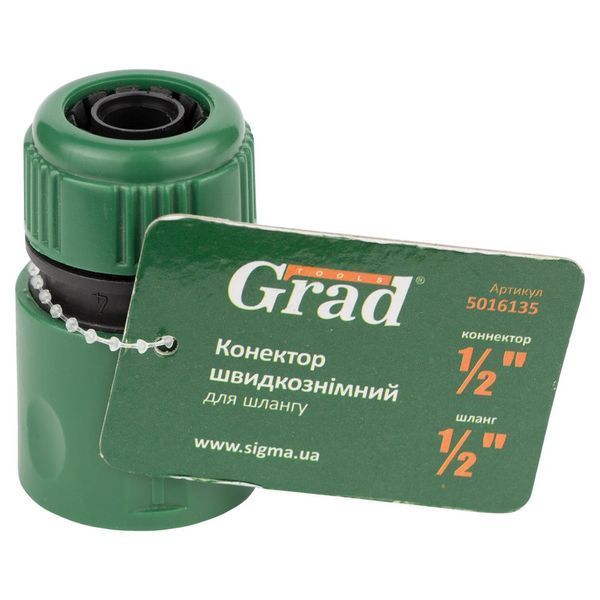 Конектор &frac12;" швидкознімний для шланга &frac12;" (ABS) GRAD (5016135) 5016135 фото