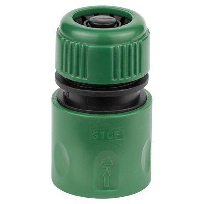 Конектор 1/2" швидкознімний аквастоп для шланга 1/2" (ABS) GRAD (5016115) 5016115 фото