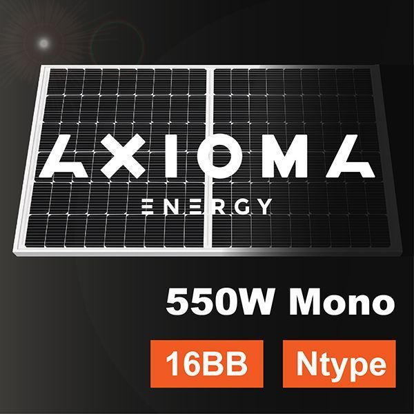 Сонячна батарея 550Вт N-type, AXM144-16-182-550N, AXIOMA energy AXM144-16-182-550N фото