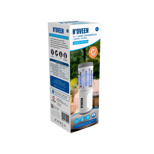 Аккумуляторный фонарь от насекомых Noveen IKN854 LED IP44 1137553533 фото
