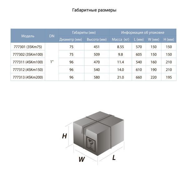 Насос вихровий свердловинний 0.75кВт H 54(30)м Q 40(20)л/хв &Oslash;75мм AQUATICA (DONGYIN) 35Km100 (777302) 777302 фото