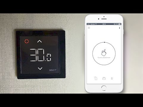 Терморегулятор Wi-Fi сенсорный программируемый DEVIreg Smart черный для теплого пола 140F1143 фото