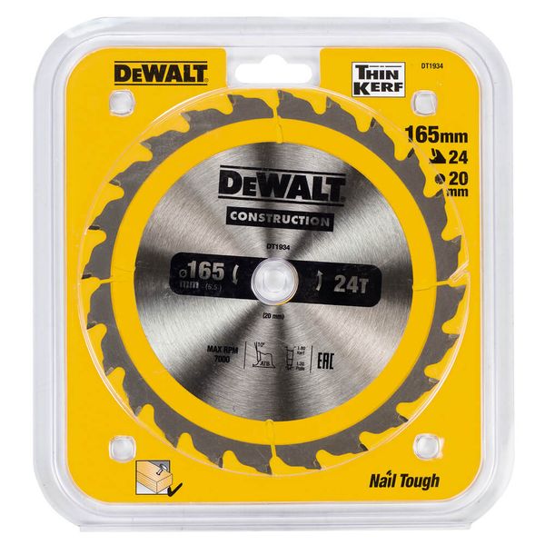 Диск пильный DeWALT DT1934 17236 фото