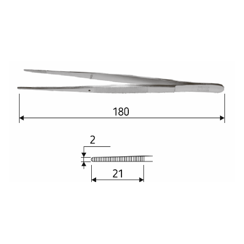 Пінцет анатомічний Potts-Smith 18 cм, J-16-090 2605 фото