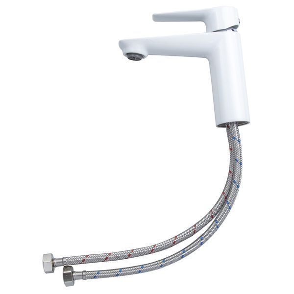 Змішувач GARDA &Oslash;35 для раковини литий на шпильці CORSO (BC-2A121W) (9605003) BC-2A121W фото