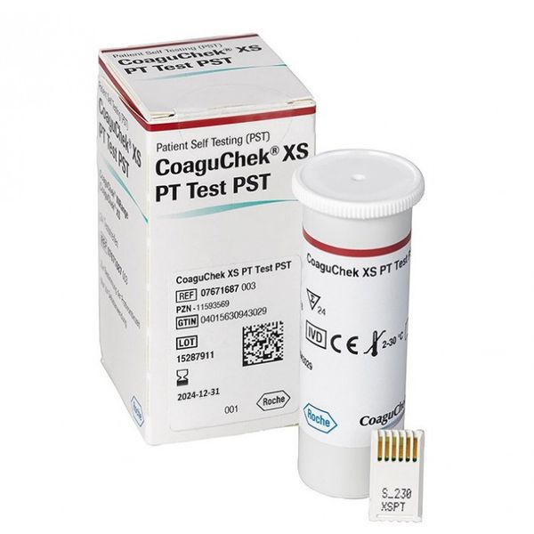 Тест-смужки CoaguChek XS PT Test PST: Впевненість у Контролі Вашого Здоров'я CoaguChek XS PT Test PST фото