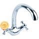 Змішувач PL 1/2" для кухні гусак вухо на гайці AQUATICA (PL-4B155C) PL-4B155C фото 1