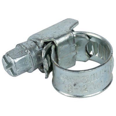 Хомут черв'ячний оцинкований 9мм D8-12мм 25шт SIGMA (2511001) 2511001 фото