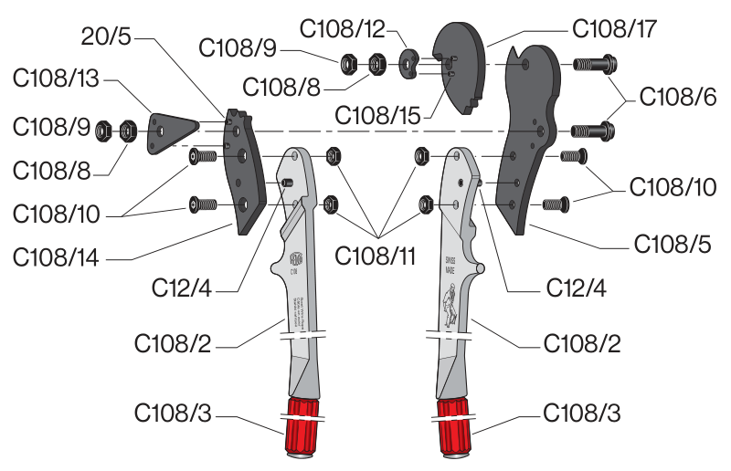 Тросорез Felco C108 (ручной кабелерез Фелко С108) Felco C108 фото