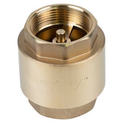 Клапан зворотний F1 1/2"&times;F1 1/2" (латунь) euro 640г AQUATICA (779658) 779658 фото