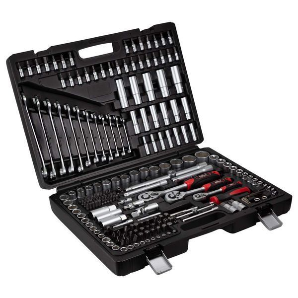 Набір насадок торцевих і біти 1/4", 3/8", 1/2" 216 шт CrV Taiwan ULTRA (6003262) 6003262 фото
